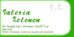 valeria kelemen business card